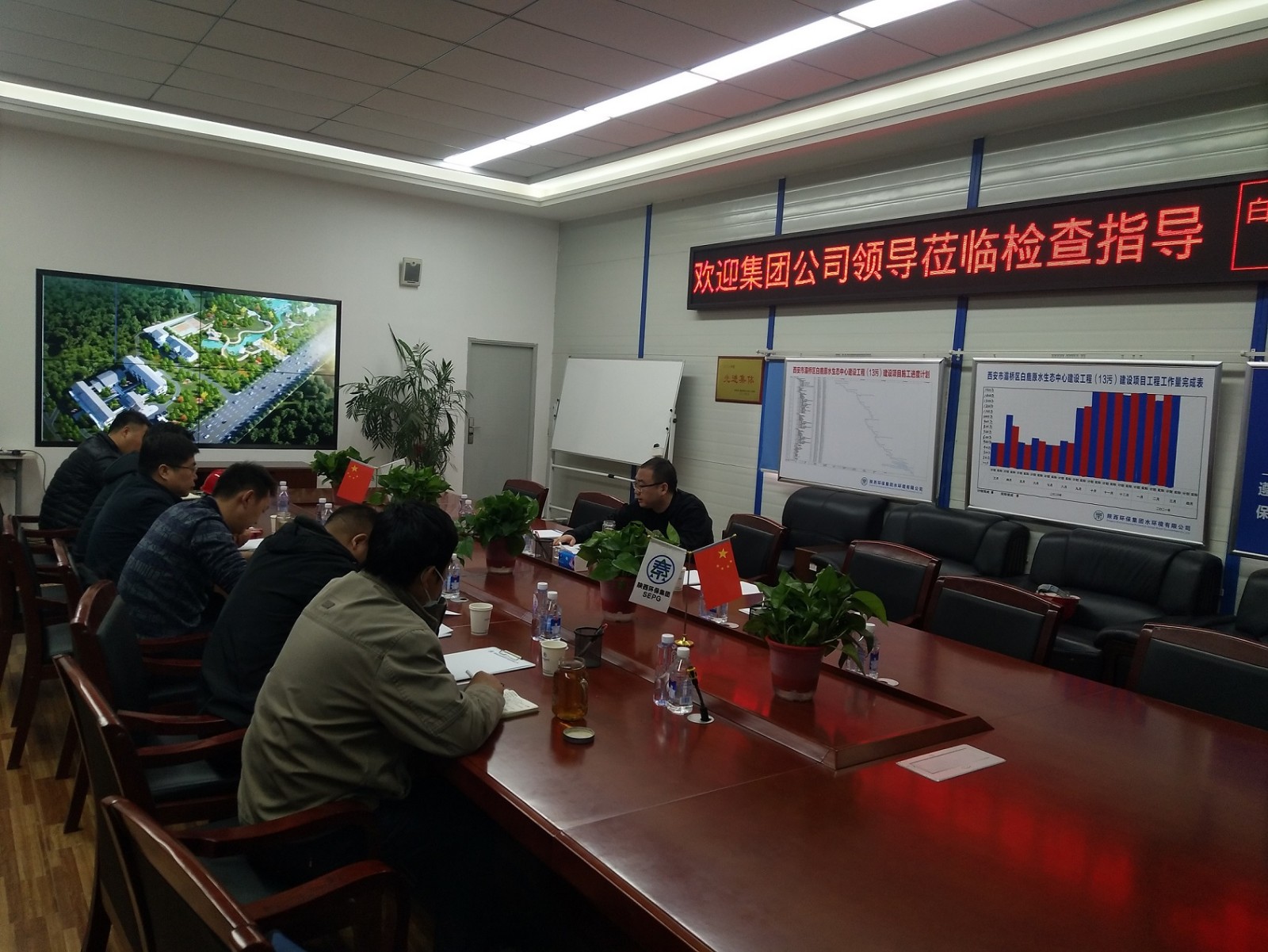 pp电子集团检查三秦环保股份公司水情形公司清静生产事情